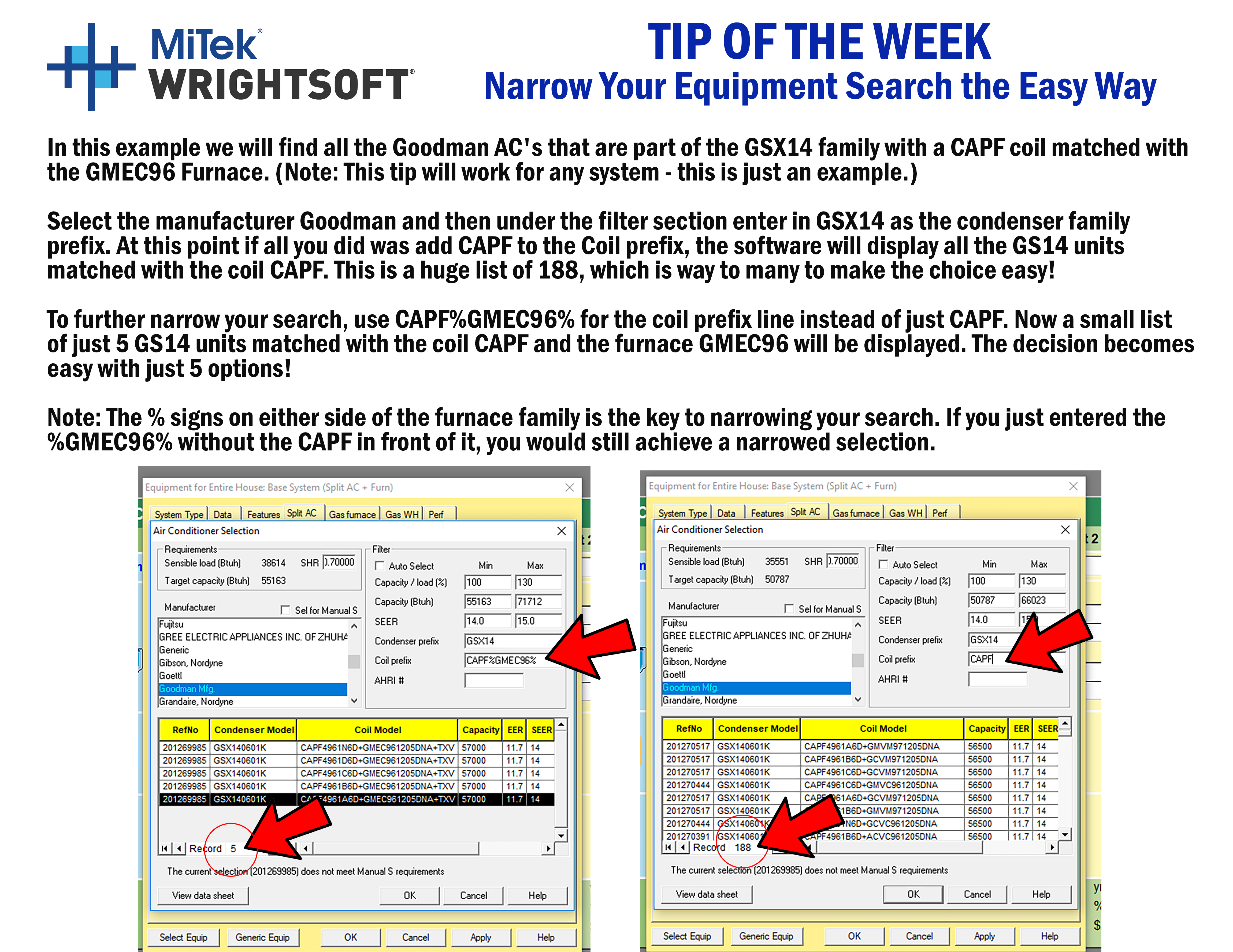 Equipment tip